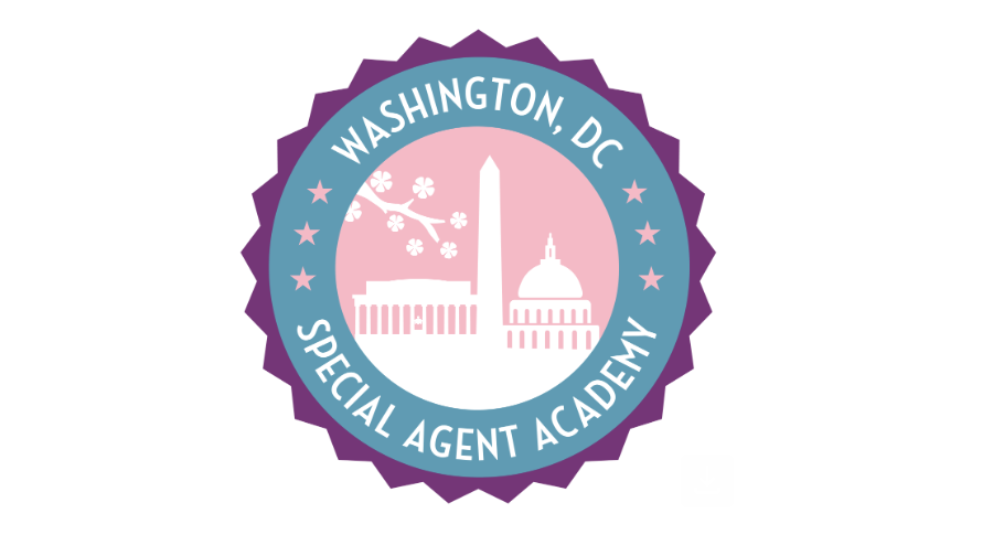 Graphic with image and words: Washington, DC Special Agent Academy.